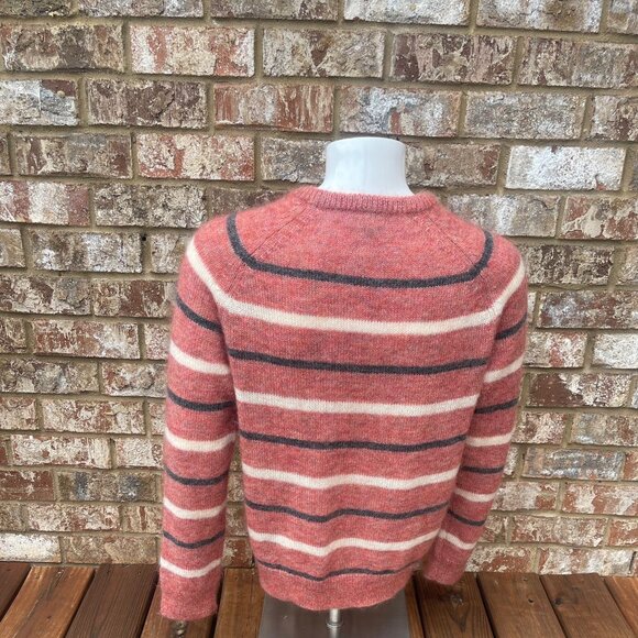 Todd Snyder Recycled Wool Alpaca Crewneck Knit Sweater - Orange - Size M - Picture 2 of 5